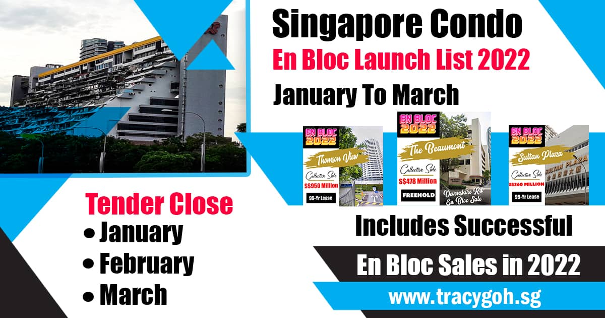 Singapore Condo En Bloc Launch List 2022 January To March